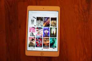 Books on tablet