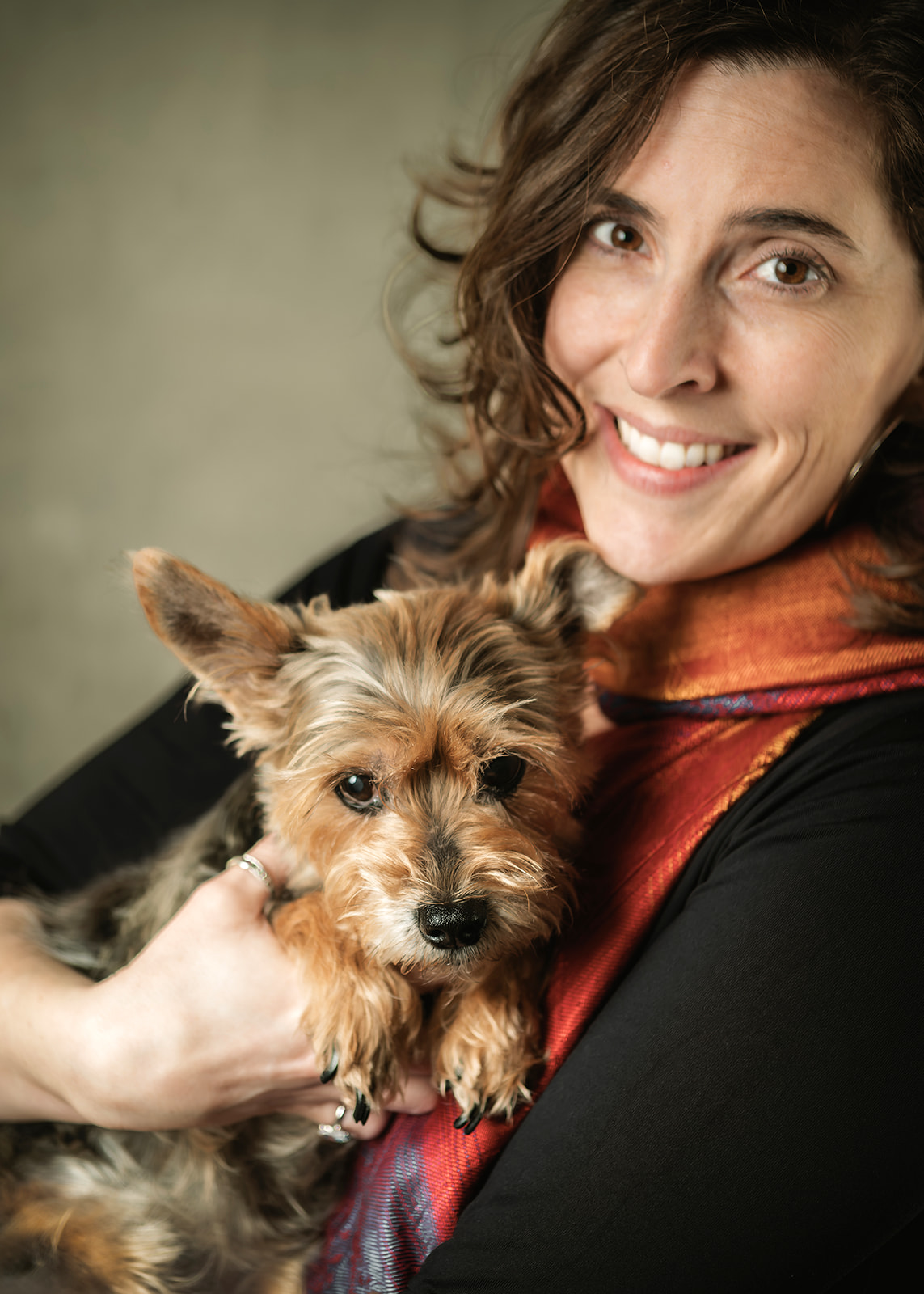 Gigi Griffis with her dog